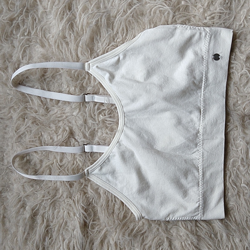 Lucky Brand Cream Bra Bralette Basic Unpadded Small